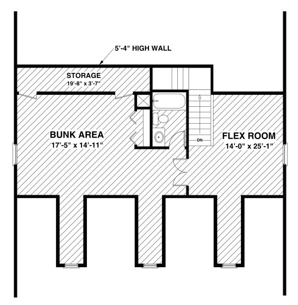 Dream House Plan - Country Floor Plan - Upper Floor Plan #56-725
