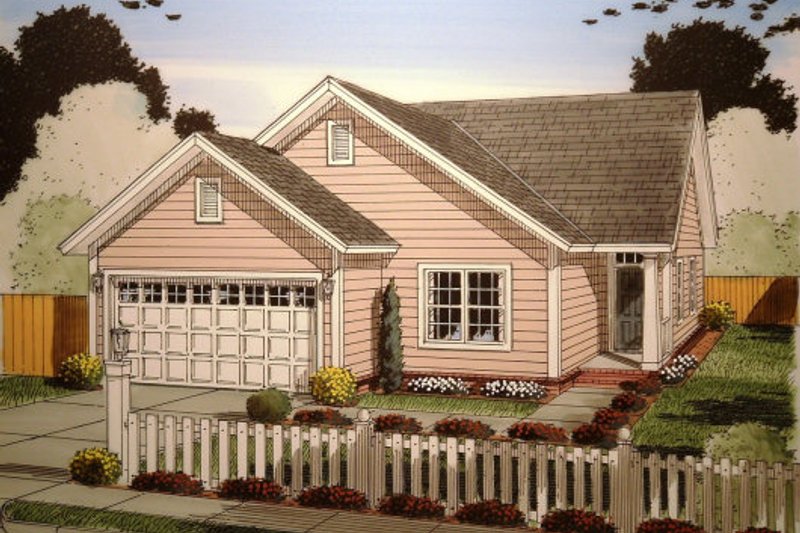 House Plan Design - Traditional Exterior - Front Elevation Plan #513-10