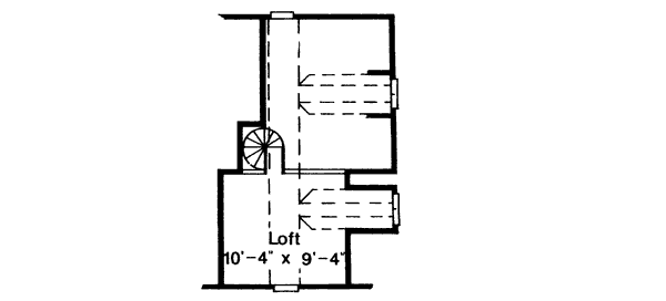 Traditional Floor Plan - Upper Floor Plan #410-155