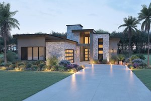 Contemporary Exterior - Front Elevation Plan #930-545