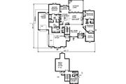 Mediterranean Style House Plan - 4 Beds 3.5 Baths 3360 Sq/Ft Plan #65-539 
