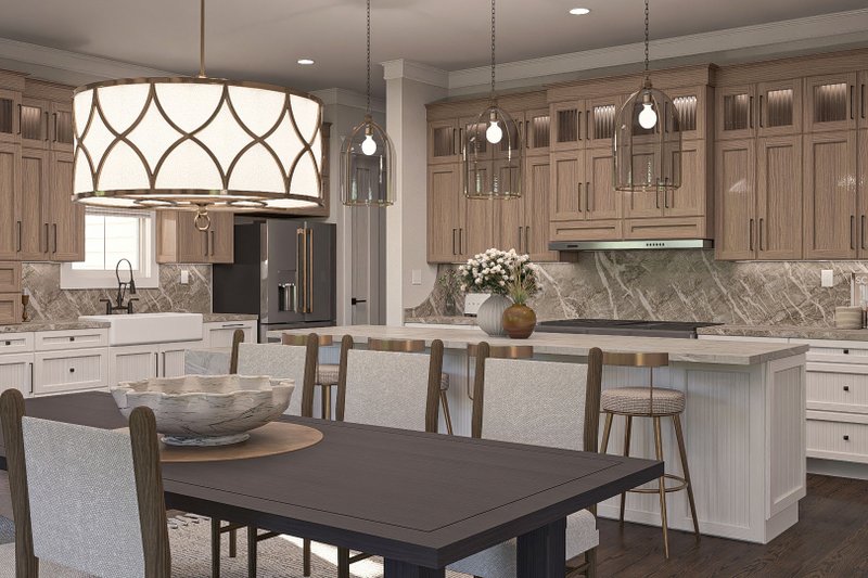 House Blueprint - Interior - Dining Room 1 for Modern House Plan #455-331 - 3 bed, 3.5 bath