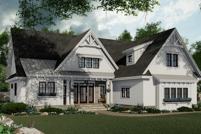 Farmhouse Style House Plan - 3 Beds 2.5 Baths 2046 Sq/Ft Plan #51-1151