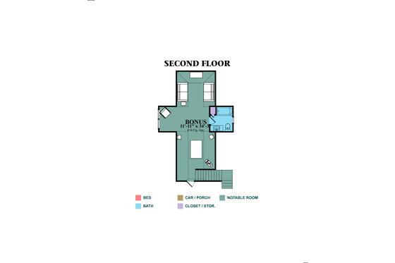 Floor Plan - Upper Floor for Traditional House Plan #63-345 - 4 bed, 2.5 bath
