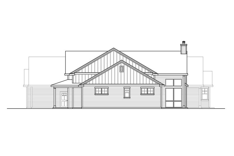 House Plan Design - Exterior - Other Elevation 1 for Ranch House Plan #124-1105 - 3 bed, 2.5 bath