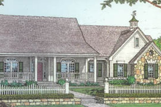 Exterior - Other Elevation for Country House Plan #310-215 - 3 bed, 2 bath