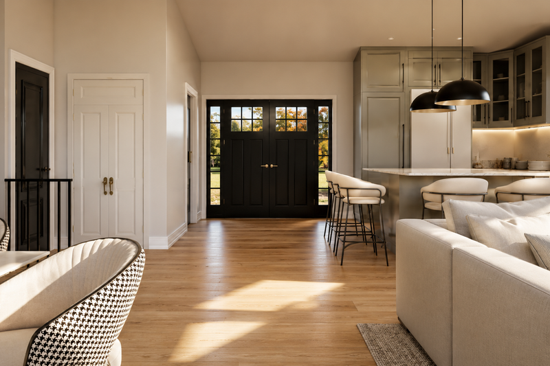 Home Plan - Interior - Entry for Contemporary House Plan #1064-465 - 2 bed, 2.5 bath