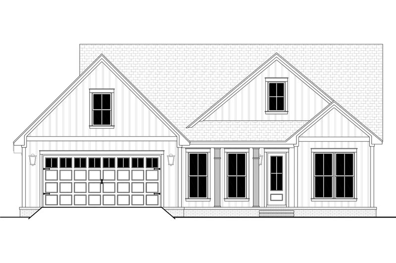 Dream House Plan - Exterior - Front Elevation 4 for Farmhouse House Plan #430-405 - 3 bed, 2 bath