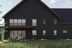 Exterior - Rear Elevation for Barndominium House Plan #455-385 - 6 bed, 5.5 bath