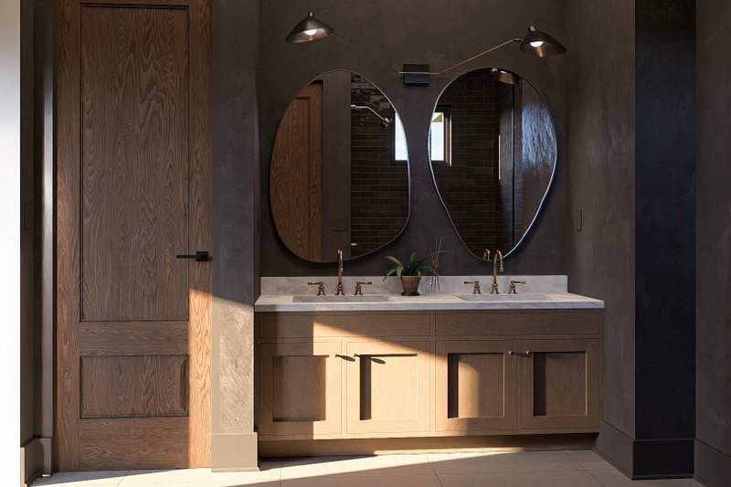 Architectural House Design - Interior - Master Bathroom for Craftsman House Plan #455-275 - 3 bed, 2 bath