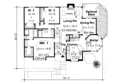 Traditional Style House Plan - 3 Beds 2 Baths 1774 Sq/Ft Plan #312-302 