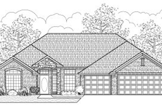 Exterior - Front Elevation for Traditional House Plan #65-452 - 3 bed, 2 bath
