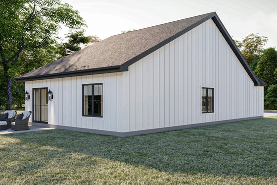 Exterior - Rear Elevation for Modern House Plan #455-644 - 2 bed, 1 bath