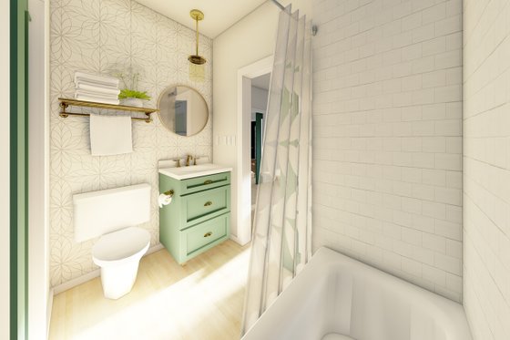 Interior - Bathroom for Farmhouse House Plan #126-175 - 2 bed, 2 bath