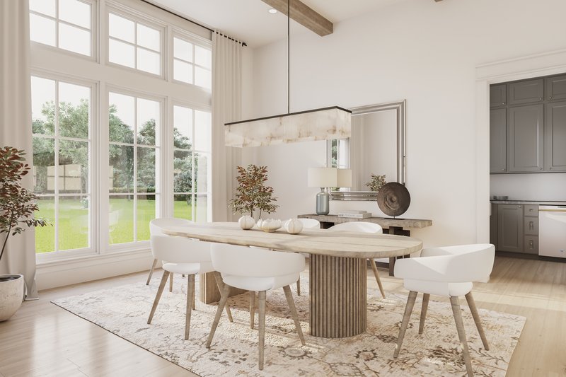 Architectural House Design - Interior - Dining Room 1 for Farmhouse House Plan #430-415 - 4 bed, 3.5 bath