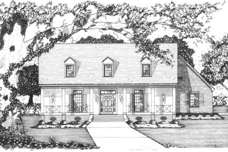 Country Style House Plan - 4 Beds 3 Baths 2192 Sq/Ft Plan #36-341