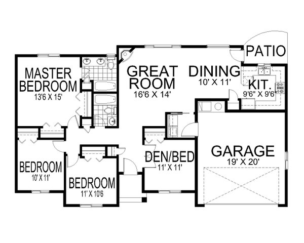 Dream House Plan - Traditional Floor Plan - Main Floor Plan #112-237
