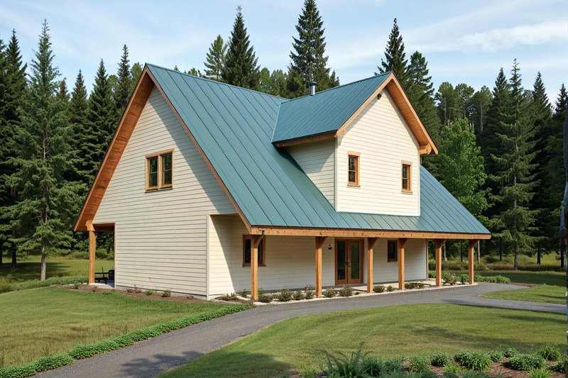 Traditional Style House Plan - 3 Beds 3.5 Baths 1849 Sq/Ft Plan #117-280 Exterior