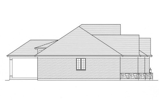 Exterior - Other Elevation for European House Plan #46-518 - 3 bed, 2.5 bath