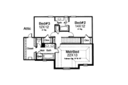 Colonial Style House Plan - 3 Beds 2.5 Baths 2132 Sq/Ft Plan #310-804 