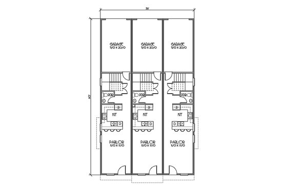 Floor Plan - Main Floor for Traditional House Plan #423-47 - 3 bed, 1.5 bath