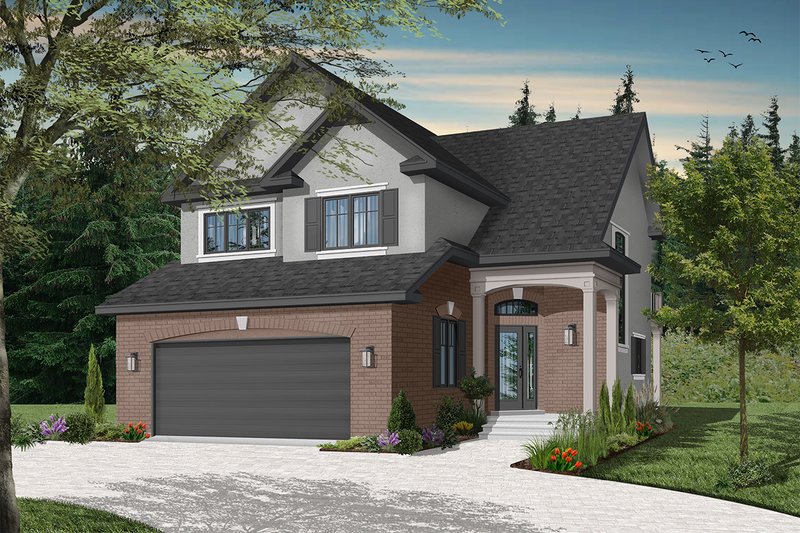 Home Plan - Exterior - Front Elevation 4 for Traditional House Plan #23-2011 - 3 bed, 2.5 bath