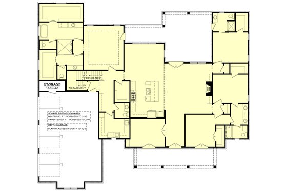 Floor Plan - Other Floor 1 for Traditional House Plan #430-305 - 4 bed, 3.5 bath