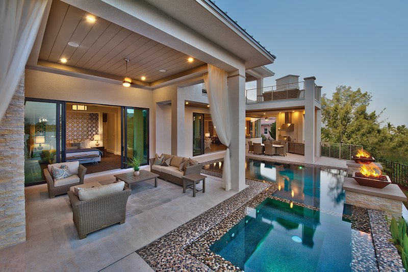Architectural House Design - Exterior - Outdoor Living for Contemporary House Plan #930-20 - 3 bed, 4 bath
