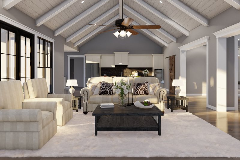 House Design - Interior - Family Room 2 for Farmhouse House Plan #923-419 - 3 bed, 3.5 bath
