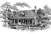 Country Style House Plan - 3 Beds 2.5 Baths 1808 Sq/Ft Plan #41-131 