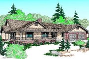 Ranch Style House Plan - 3 Beds 2 Baths 2508 Sq/Ft Plan #60-215 