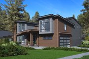 Contemporary Style House Plan - 4 Beds 4 Baths 3542 Sq/Ft Plan #1066-209 Exterior 