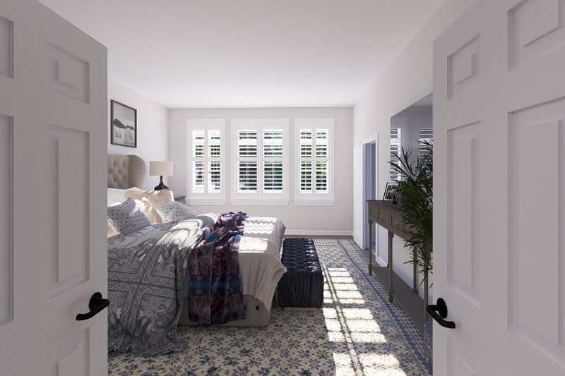 Architectural House Design - Interior - Master Bedroom 2 for Craftsman House Plan #1060-354 - 2 bed, 2 bath