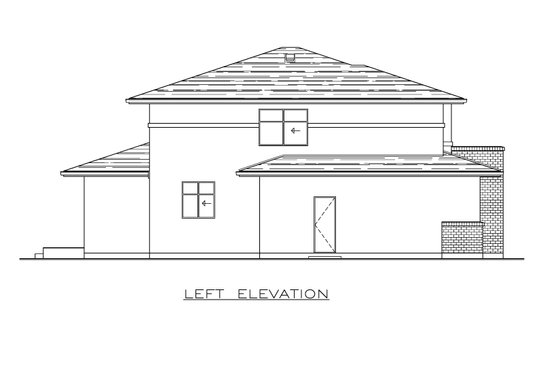 Exterior - Other Elevation 1 for Modern House Plan #1100-56 - 4 bed, 2.5 bath