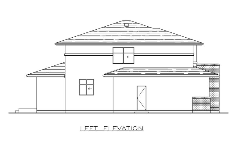 Home Plan - Exterior - Other Elevation 1 for Modern House Plan #1100-56 - 4 bed, 2.5 bath