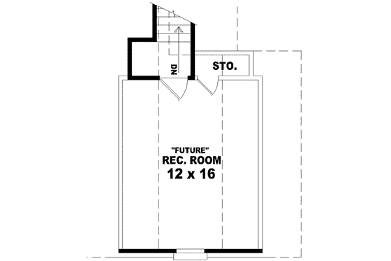 Floor Plan - Other Floor for European House Plan #81-816 - 2 bed, 2 bath