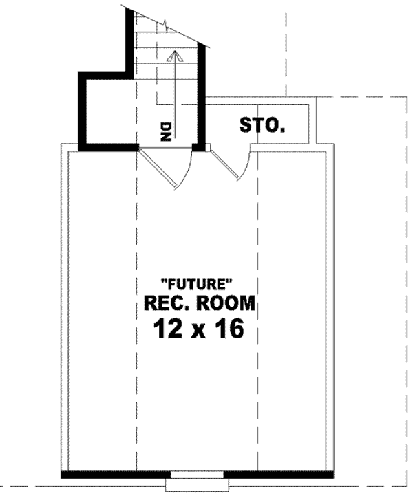 Floor Plan - Other Floor for European House Plan #81-816 - 2 bed, 2 bath