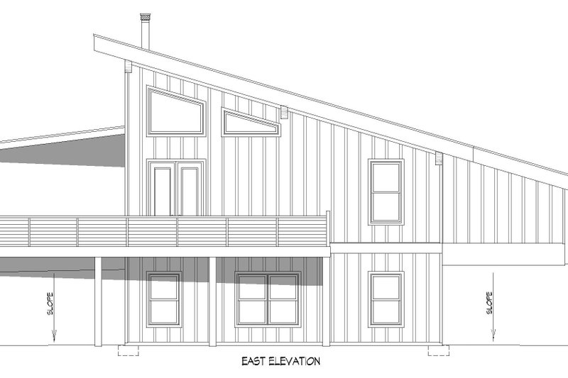 Home Plan - Exterior - Rear Elevation for Southern House Plan #932-829 - 2 bed, 2.5 bath
