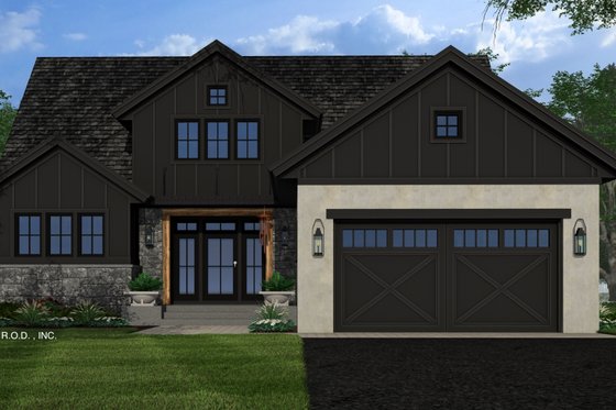 Exterior - Front Elevation 4 for Traditional House Plan #51-1299 - 3 bed, 3.5 bath