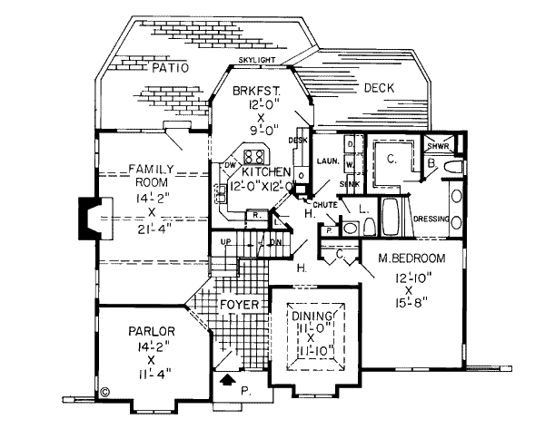 European Floor Plan - Main Floor Plan #312-778