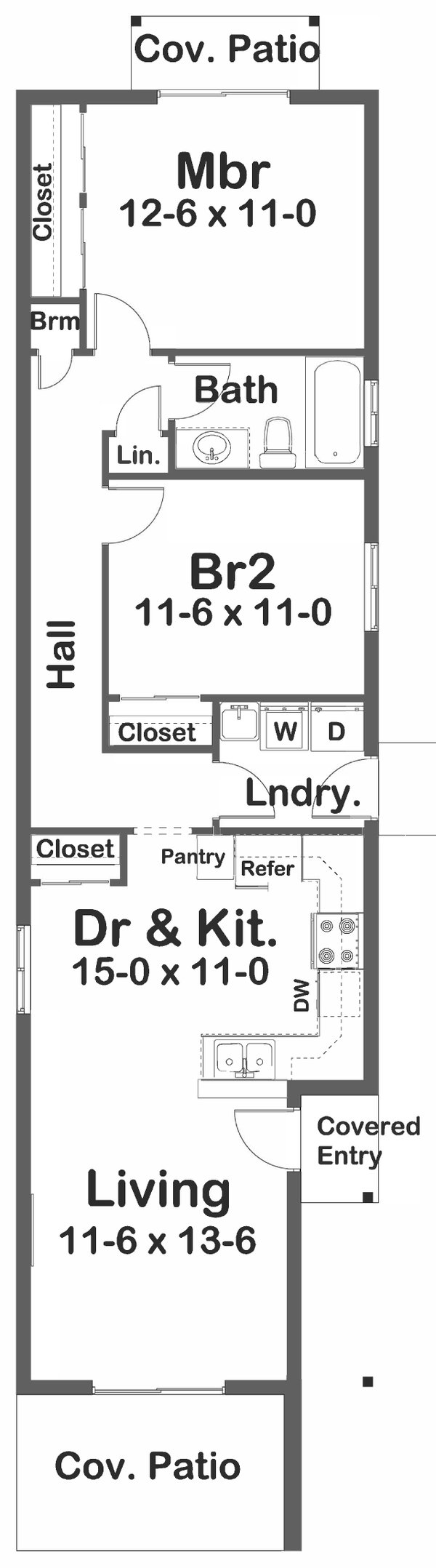House Blueprint - Farmhouse Floor Plan - Main Floor Plan #126-291