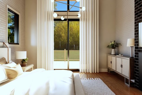 Interior - Master Bedroom for Contemporary House Plan #1064-364 - 2 bed, 2 bath