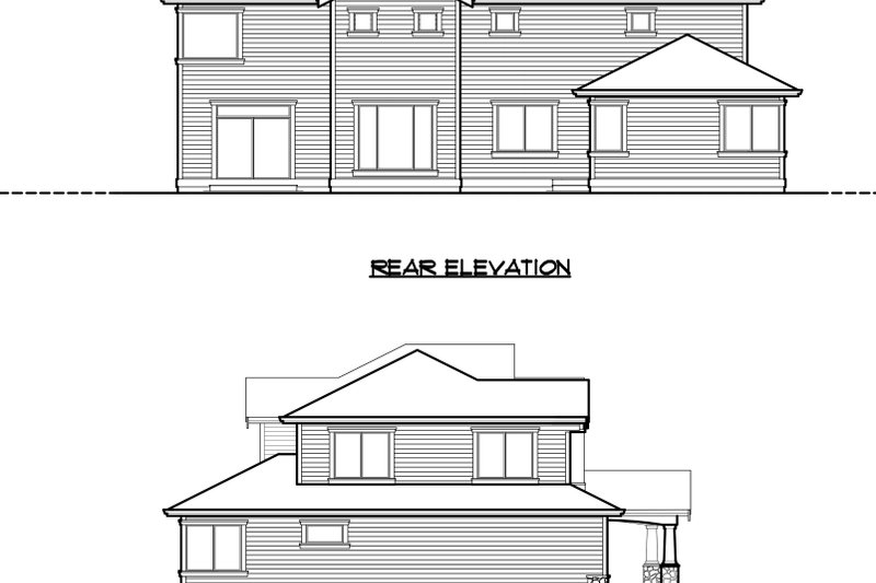 Dream House Plan - Exterior - Other Elevation 3 for Traditional House Plan #1066-68 - 4 bed, 3 bath