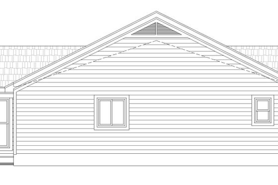 Exterior - Other Elevation for Country House Plan #932-61 - 2 bed, 2 bath