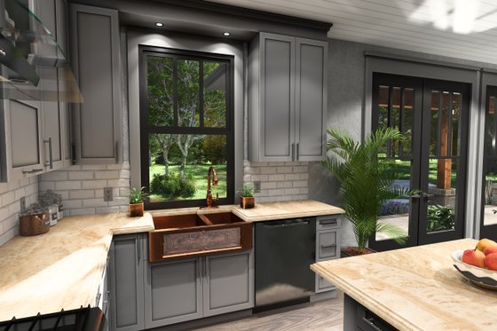 Interior - Kitchen 1 for Barndominium House Plan #120-291 - 4 bed, 2 bath