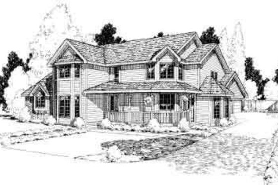 Exterior - Other Elevation for Traditional House Plan #312-233 - 4 bed, 3.5 bath