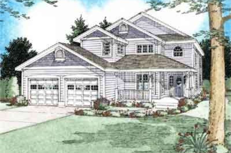 Traditional Style House Plan - 3 Beds 2.5 Baths 1858 Sq/Ft Plan #126-138