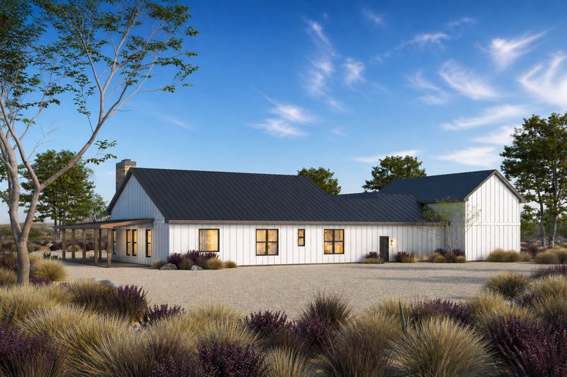 Dream House Plan - Exterior - Front Elevation 5 for Barndominium House Plan #20-2556 - 3 bed, 2.5 bath