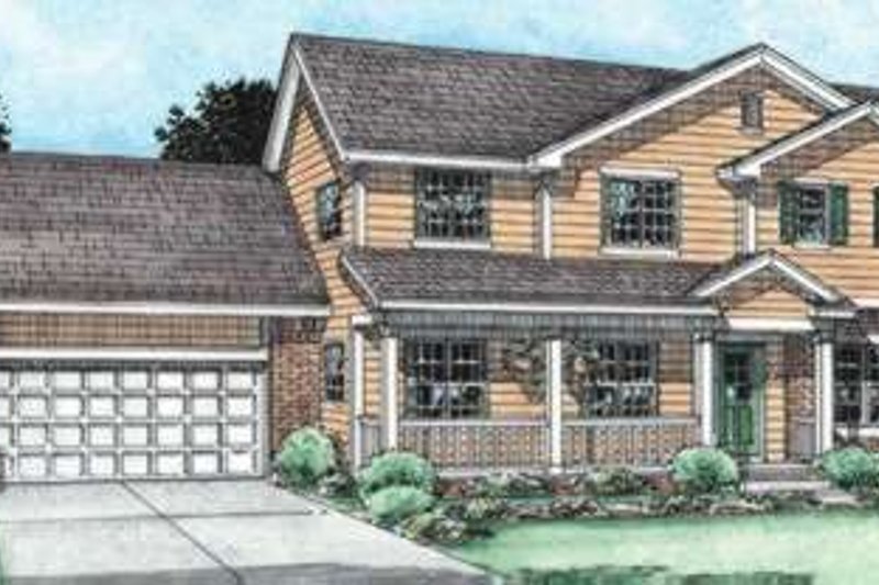 Architectural House Design - Traditional Exterior - Front Elevation Plan #20-1793