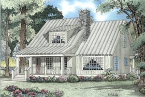 Country Exterior - Front Elevation Plan #17-2022
